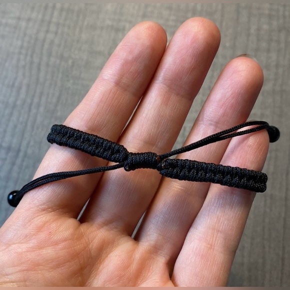 Beaded Natural Jade Gemstone Bracelet with Adjustable Cord - Picture 10 of 14